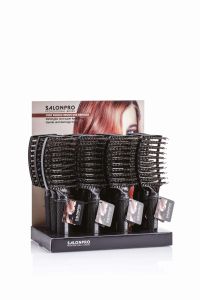 Xanitalia PRO SalonPro Zestaw 12 szt. Szczotek nylonowych prostokątnych z czystym włosiem dzika Vent Paddle Brush Mix Bristles | 401.464