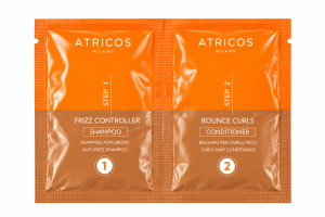 Atricos Bounce frizz szampon 8 ml + maska 8 ml
