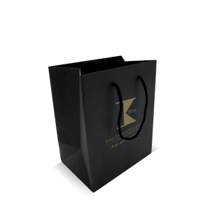 K-time torba czarna papierowa